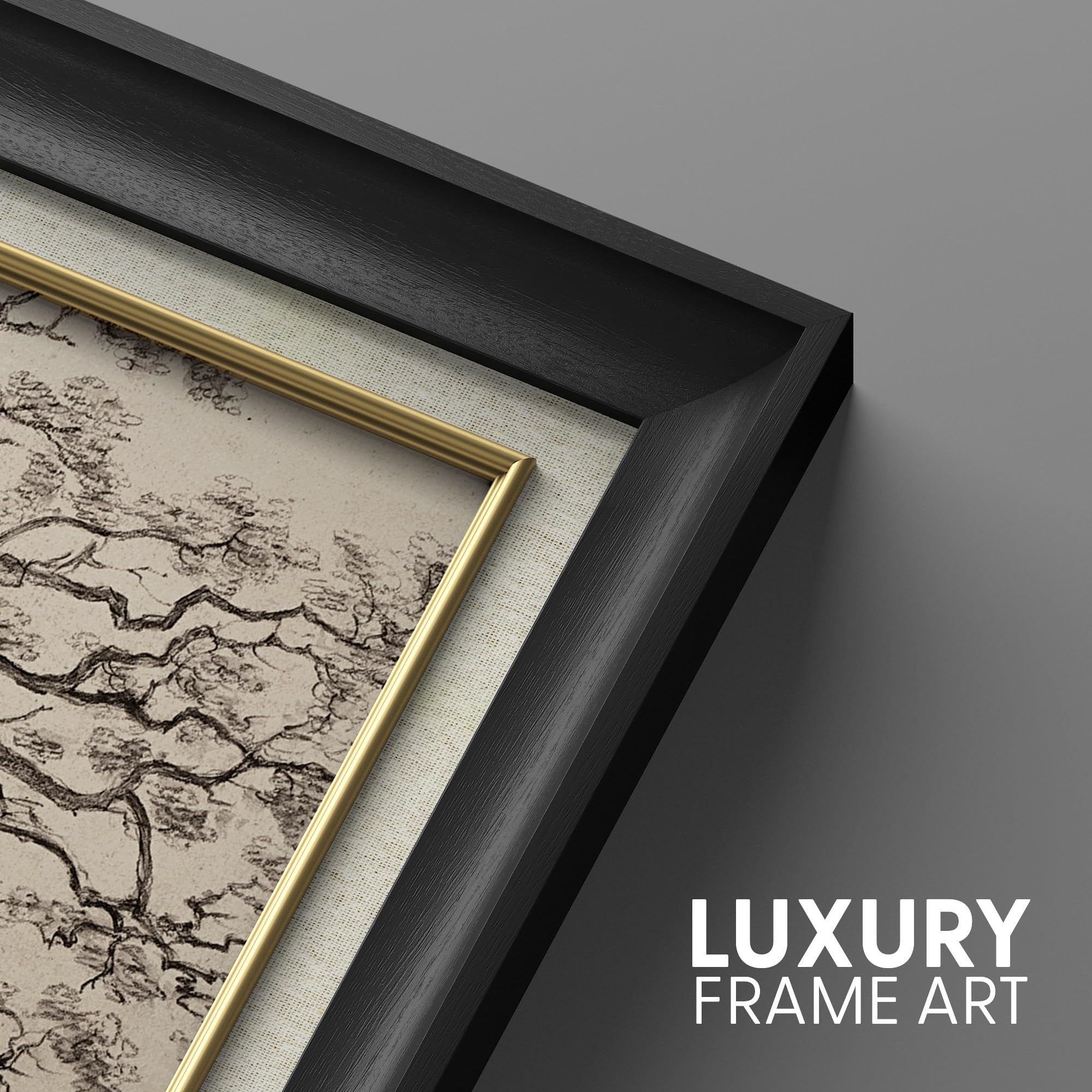 Amazon.com: MUDECOR Premium Framed Wall Art Forest Tree Sketches